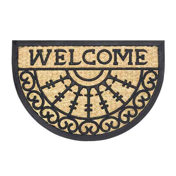 Kokosmat Boucara Welcome Halfround Deurmat Kokosmat Boucara Welcome Halfround Deurmat