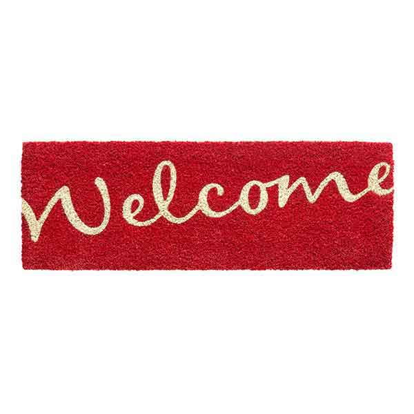 Kokosmat Ruco Print Welcome Rood Deurmat Kokosmat Ruco Print Welcome Rood Deurmat