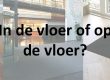 Mat in de vloer of op de vloer