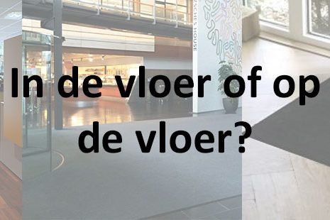Mat in de vloer of op de vloer
